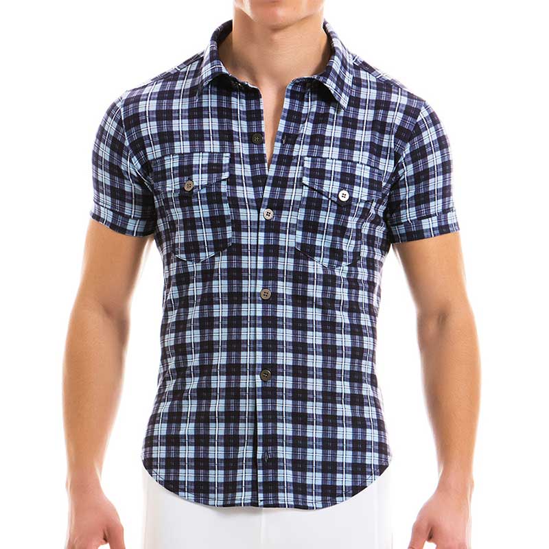 Camisa de manga corta Modus Vivendi Jeans Cuadros 12941 Talla L