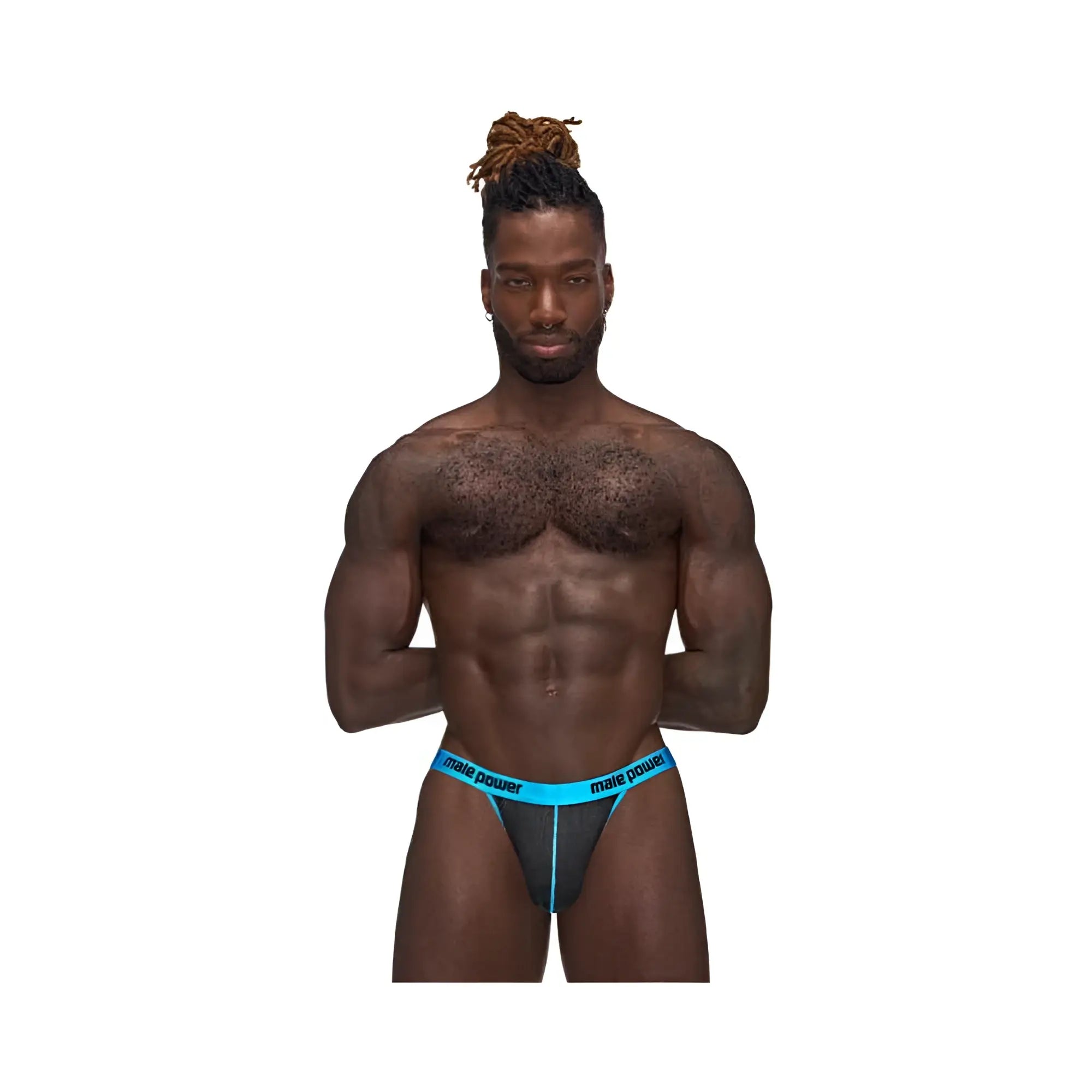 Mp casanova uplift thong black lx l in black and bright blue with mesh front panel for enhanced comfort and style