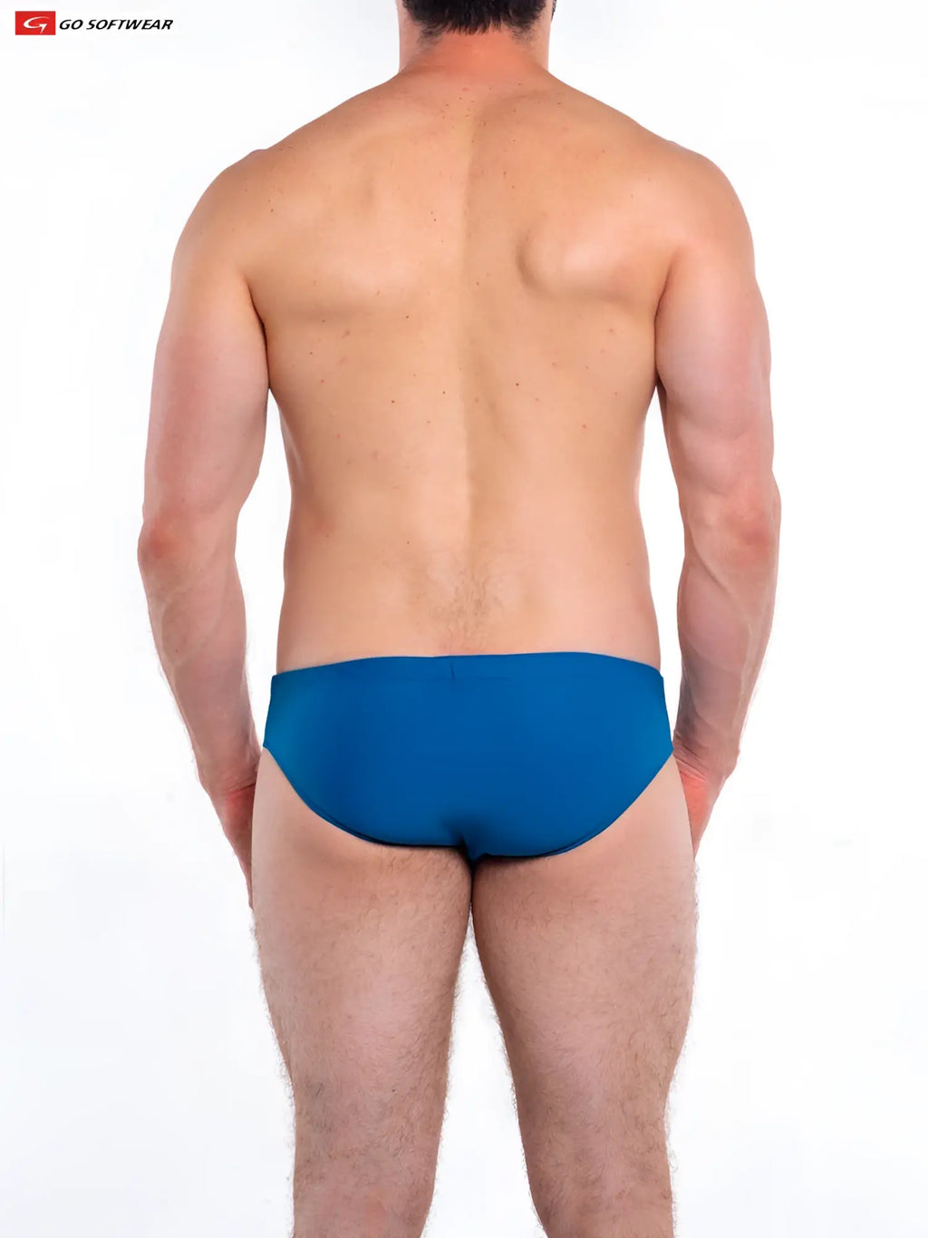 Blue swim trunks from go softwear in the napoli bikini swim collection made of soft fabric for comfortable wear