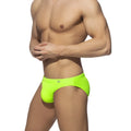 Neon swim bikini bright neon green briefs with subtle logo on waistband perfect for swimming and beachwear