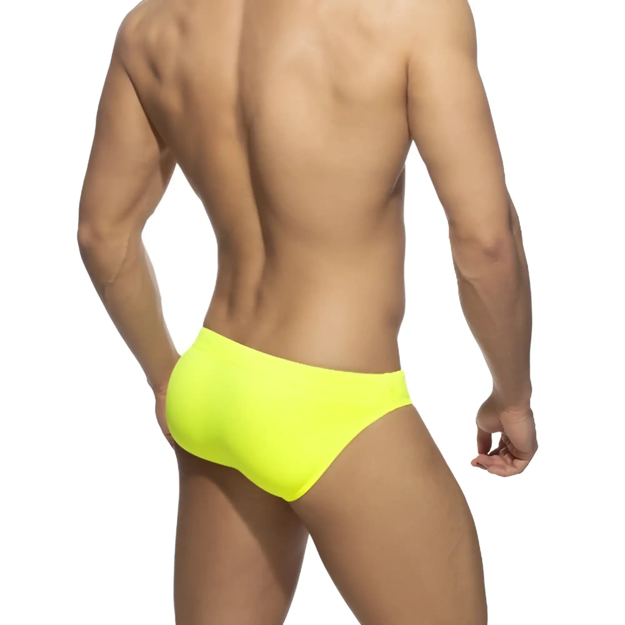 Neon swim bikini bright neon yellow swim trunks designed for vibrant beach and poolside wear