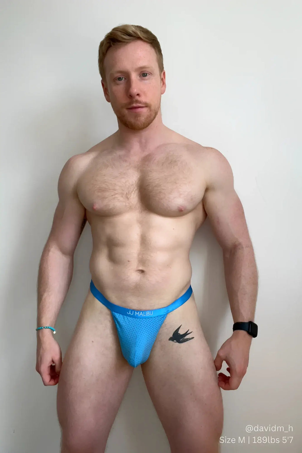Bright blue mesh textured ju maibu briefs with sleek form fitting design now or never mesh thong sky blue