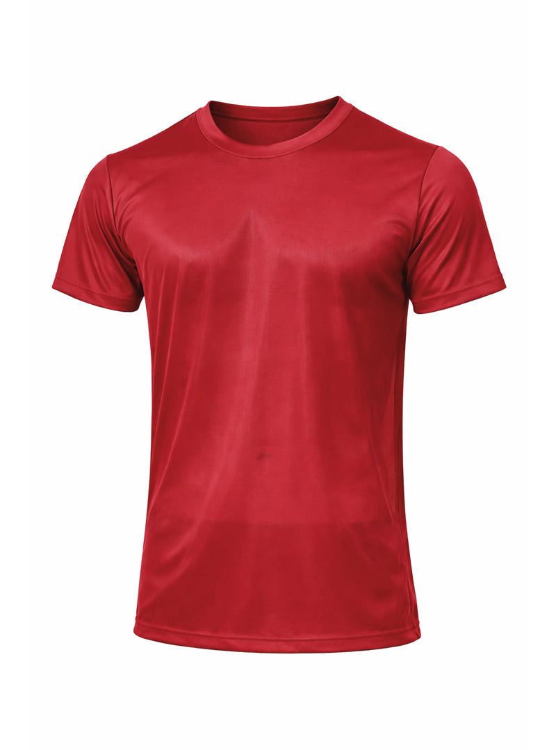 T-Shirt mit Rundhalsausschnitt aus Nylon-Trikot