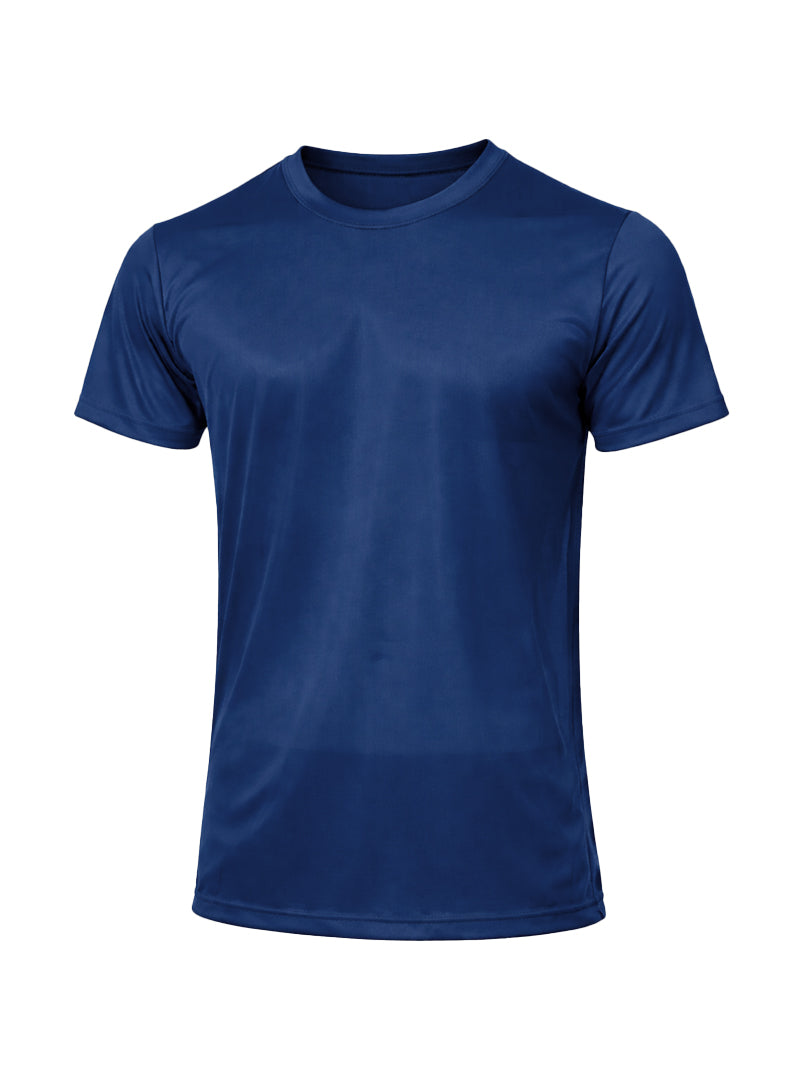 T-Shirt mit Rundhalsausschnitt aus Nylon-Trikot