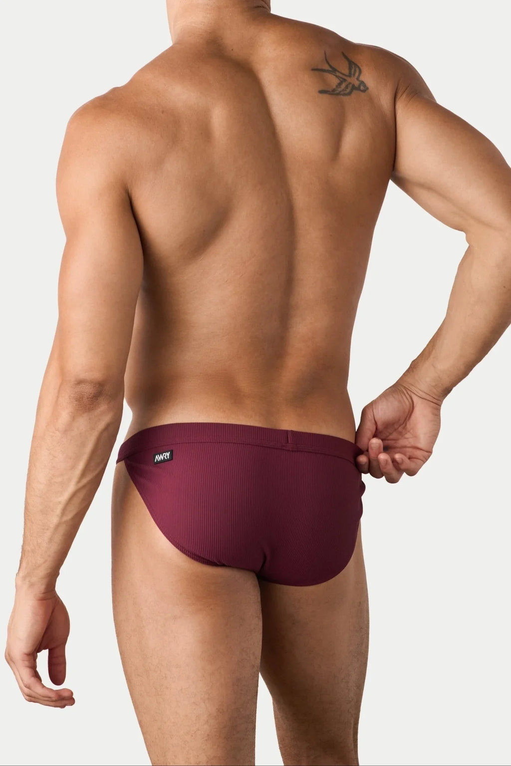 AWRY Menswear Oaisis Swim Tanga - Maroon