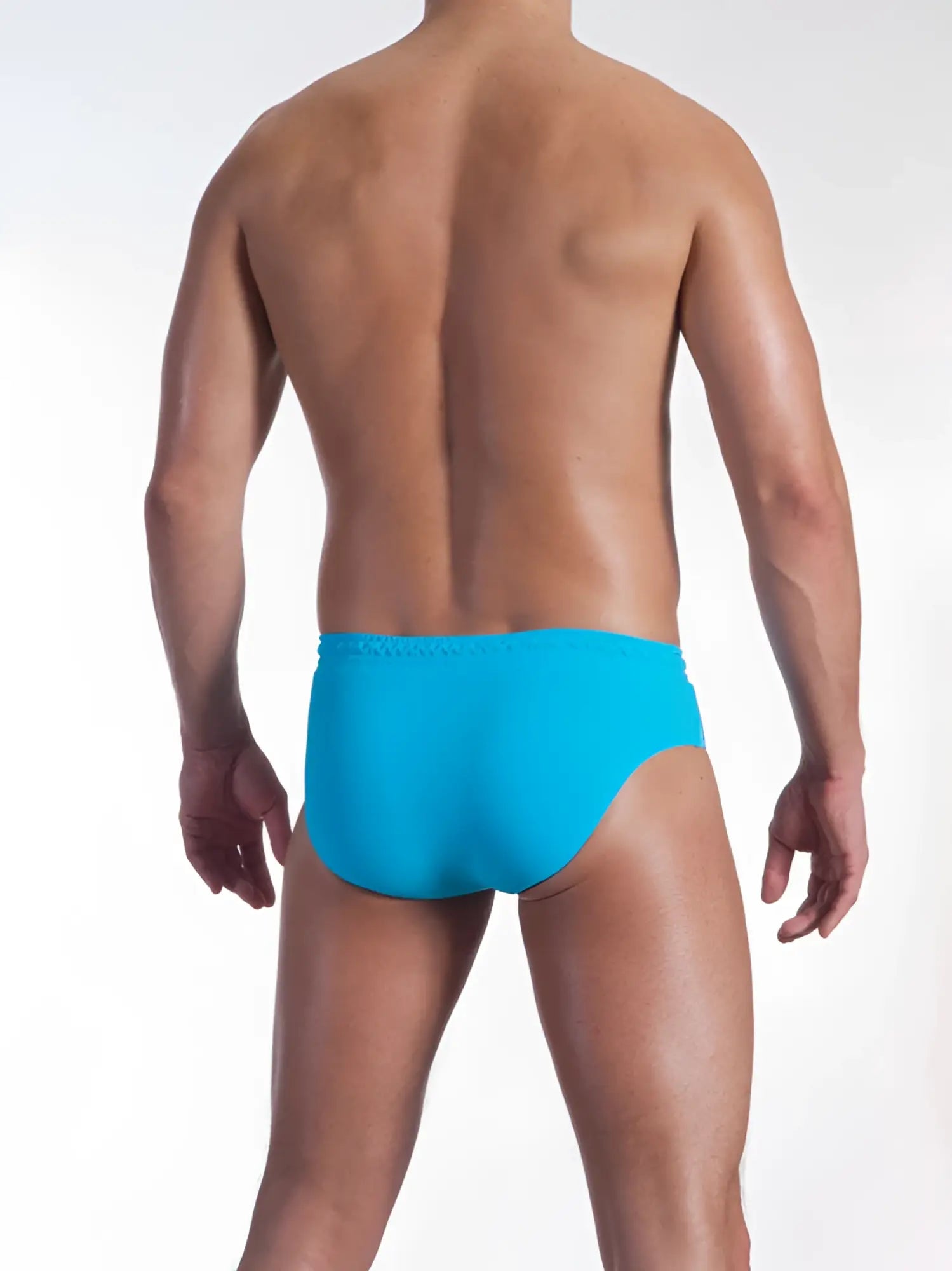 Bright turquoise Olaf Benz BLU 1151 sport bikini swimwear with smooth form-fitting design in size XL