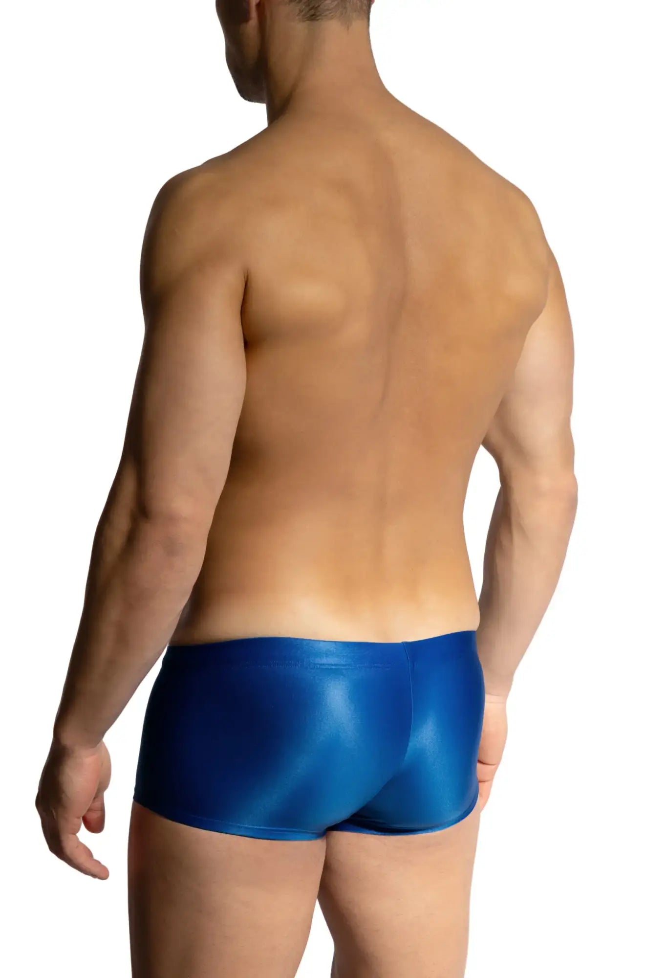 Olaf benz blu2453 sunpants shiny blue latex briefs designed for a sleek and bold look