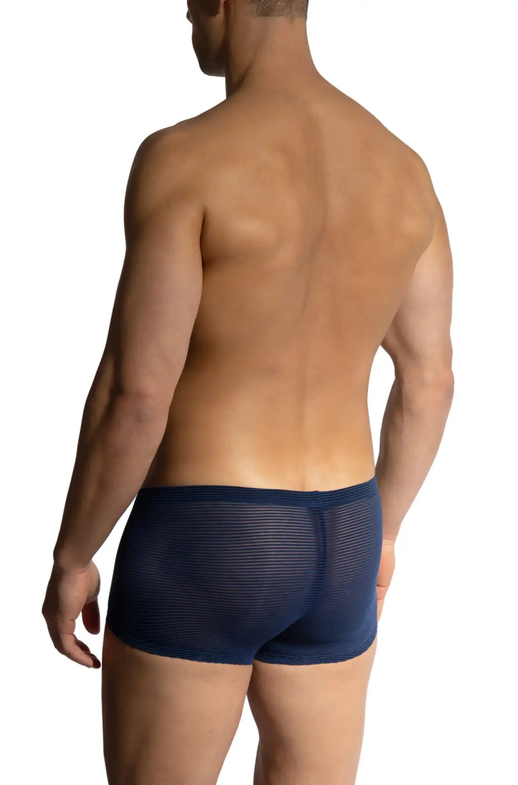 Navy blue textured olaf benz minipants briefs made from breathable fabric ideal for comfortable daily wear