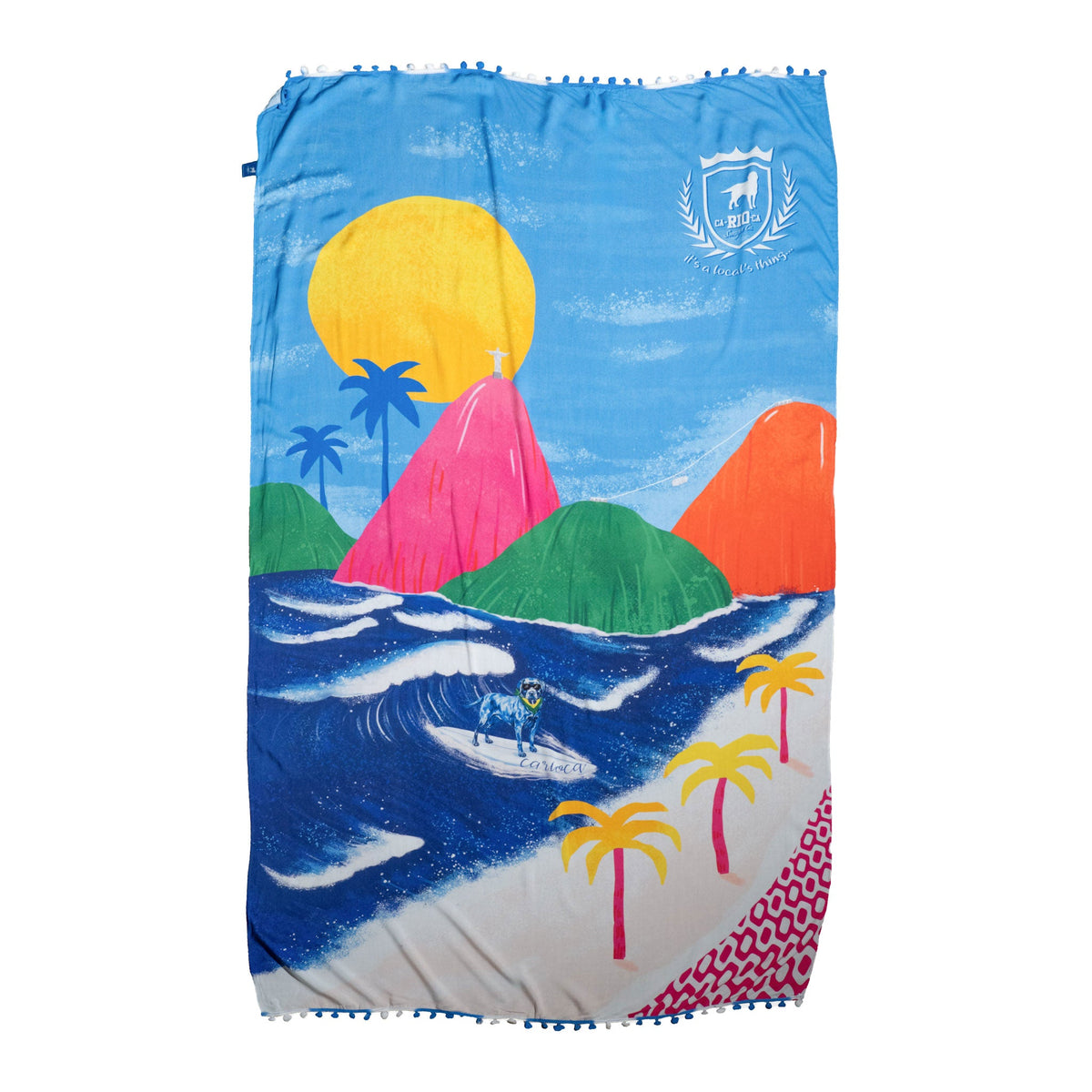 CA-RIO-CA Rio Aquarela Canga De Praia - Toalla de playa brasileña (Sarong / Pareo)