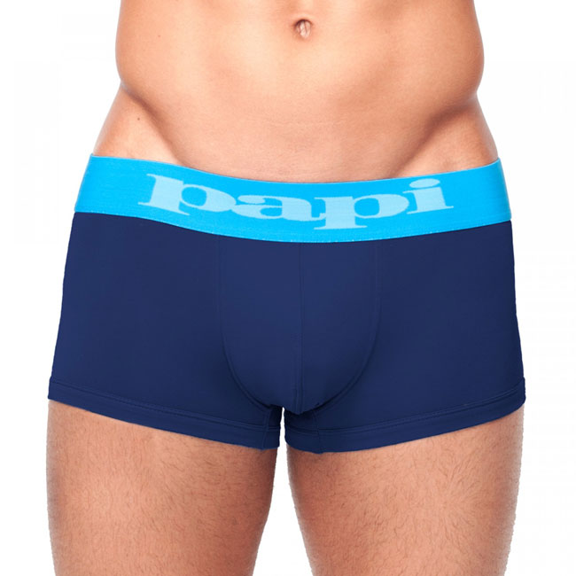 Papi [2er Pack] Incognito Hanging Brazilian Trunks Boxer Brief Unterwäsche Blau 626195 Größe M