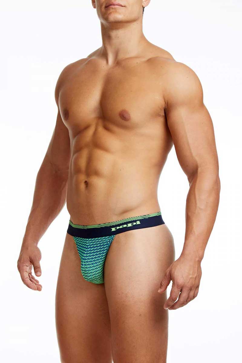 Papi Ocean Breeze Tanga Unterhose Geckogrün 626917-978 Größe M