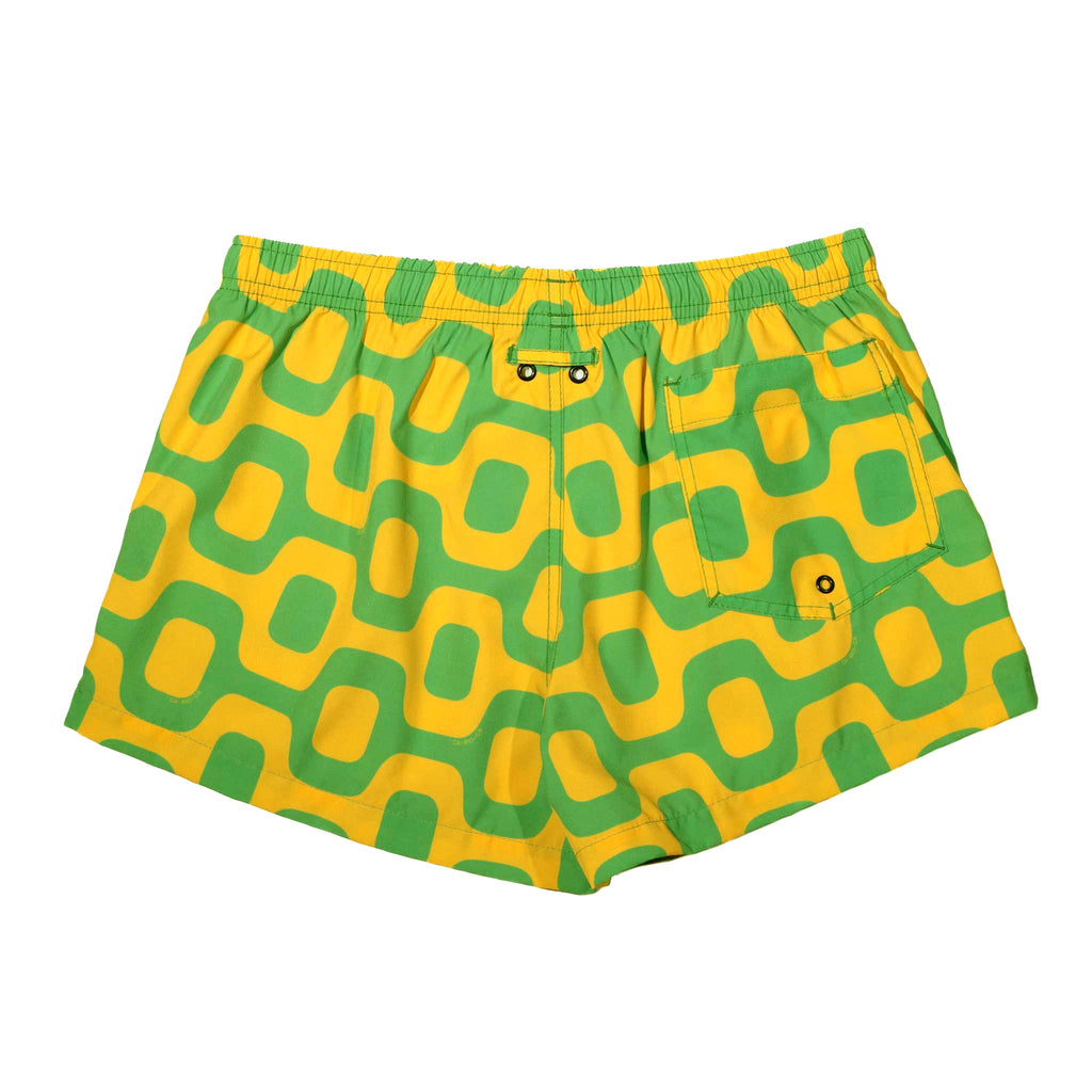 CA-RIO-CA GREEN & YELLOW PAVEMENT - Italian Shorts