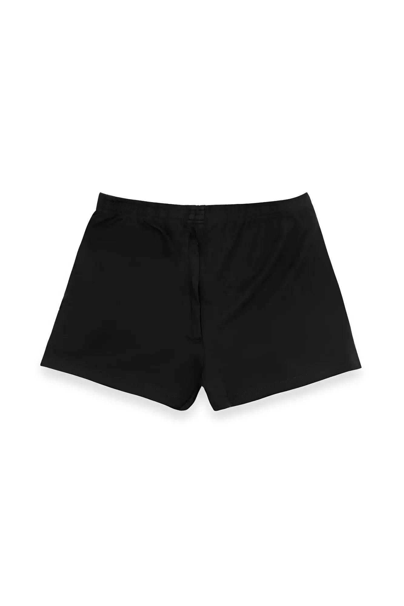 Black cotton Peek-A-Boo Varsity 2 inch short shorts in midnight with a simple classic design