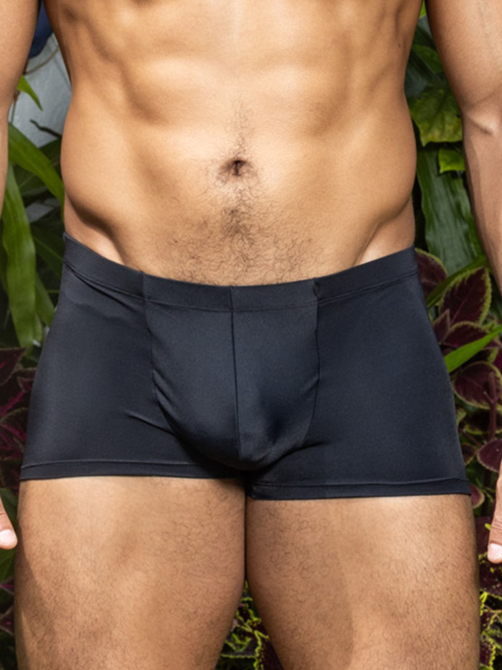 Black briefs little boy blue design pete square cut with smooth form-fitting fabric and centered seam