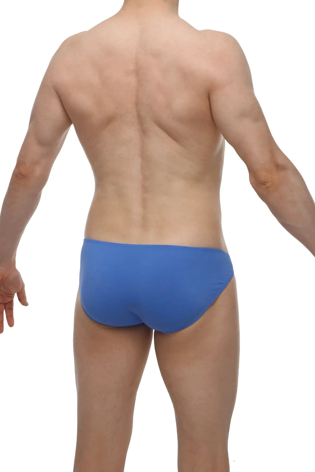 Blue swim trunks from petitq bikini arx blue featuring lightweight fabric and a vibrant blue color