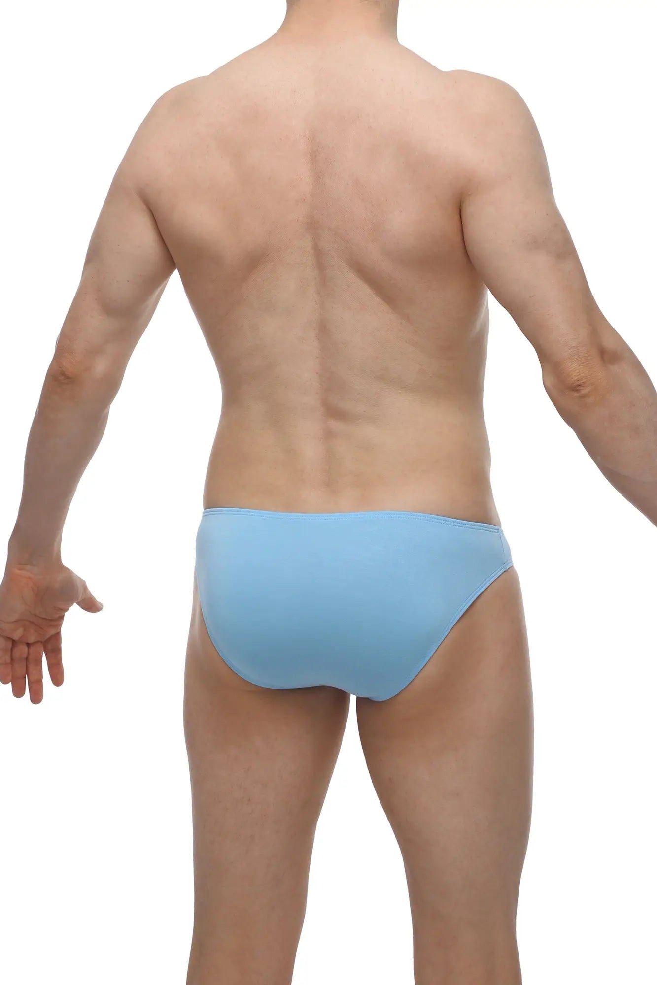 Bikini colline bamboo blue light blue smooth textured briefs made from bamboo fabric for comfortable wear