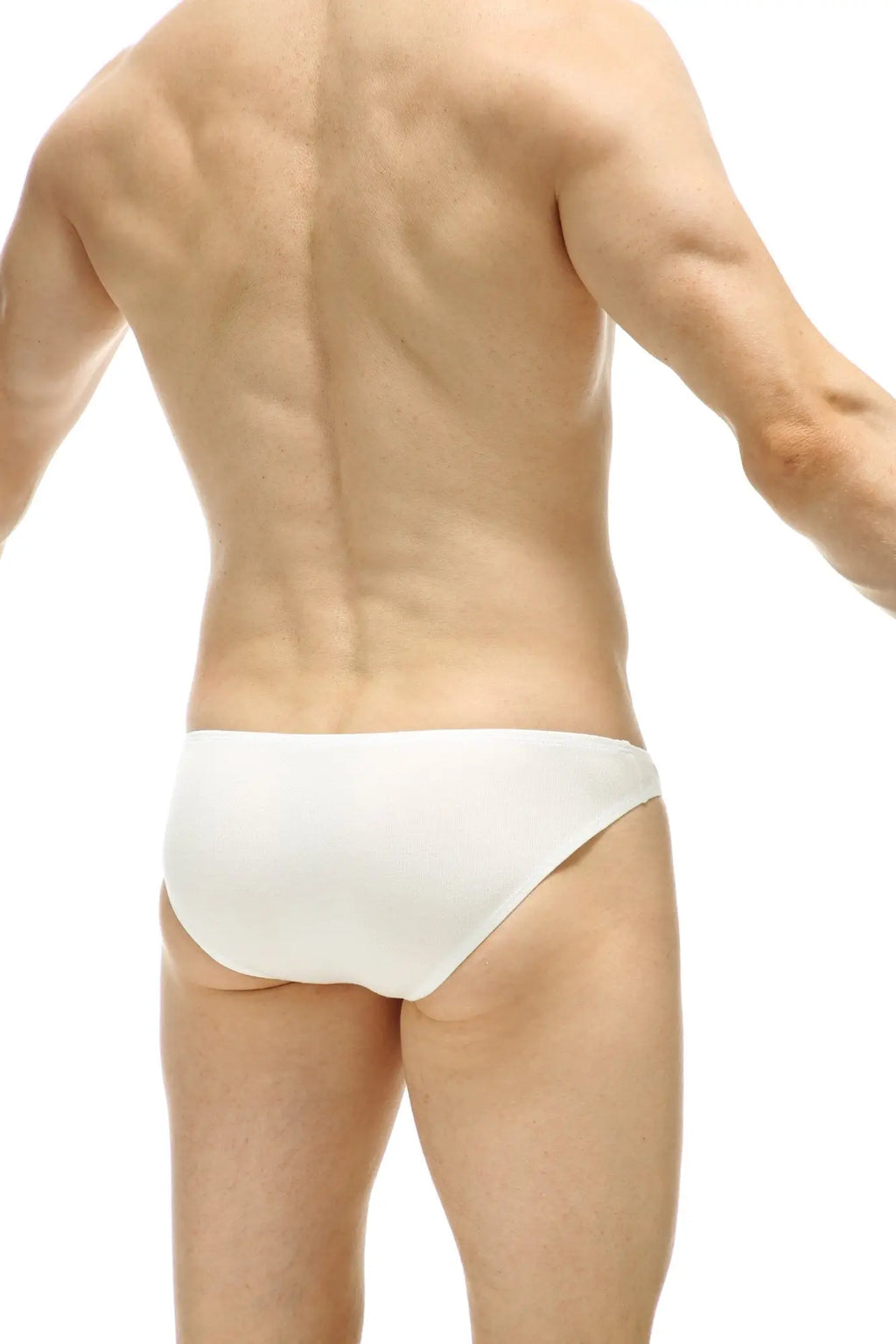 White briefs bikini colline organic bamboo in white with a smooth seamless design for comfortable wear