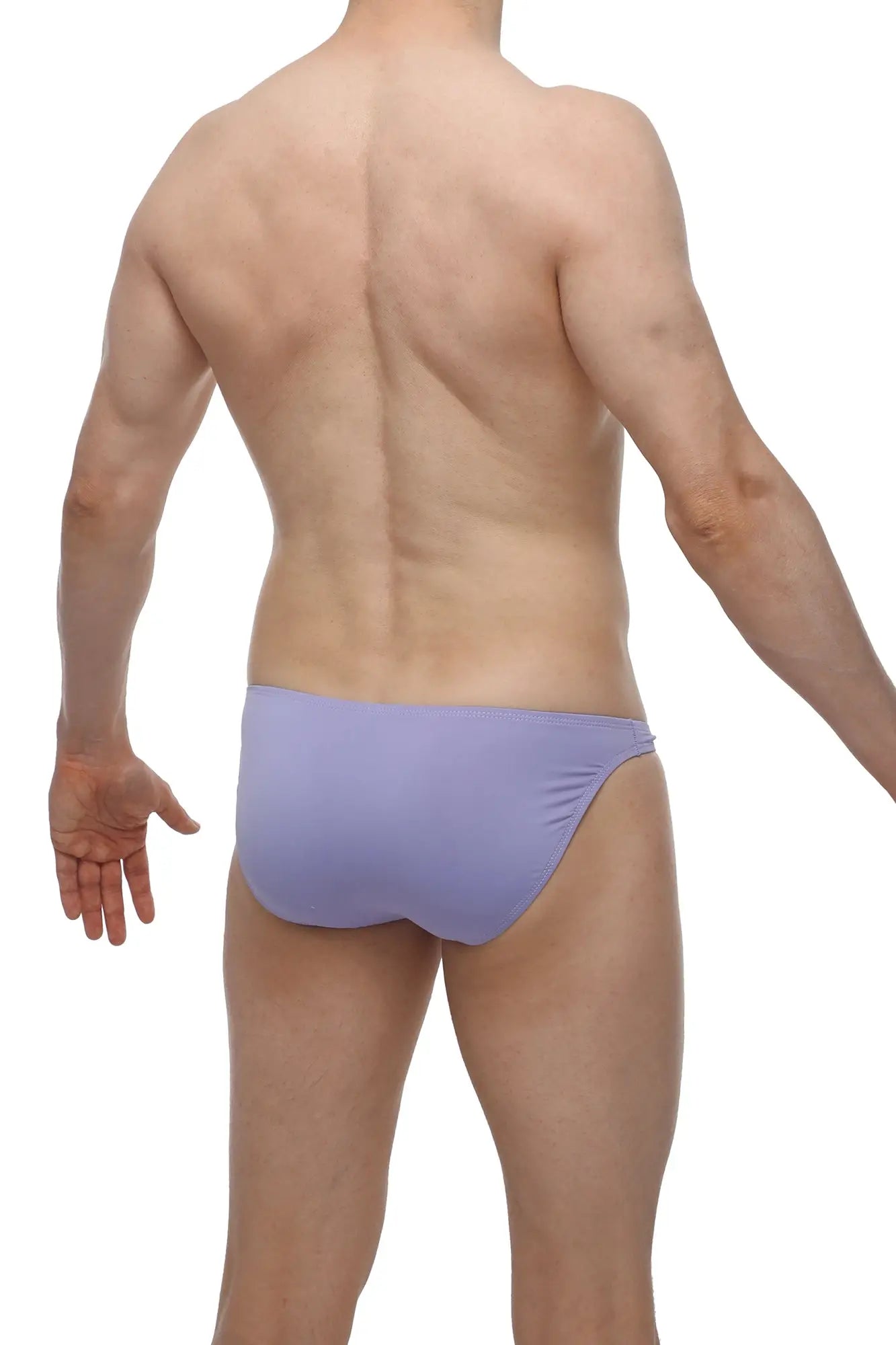 Purple petitq bikini dome lilac athletic briefs with smooth form fitting fabric for comfortable active wear