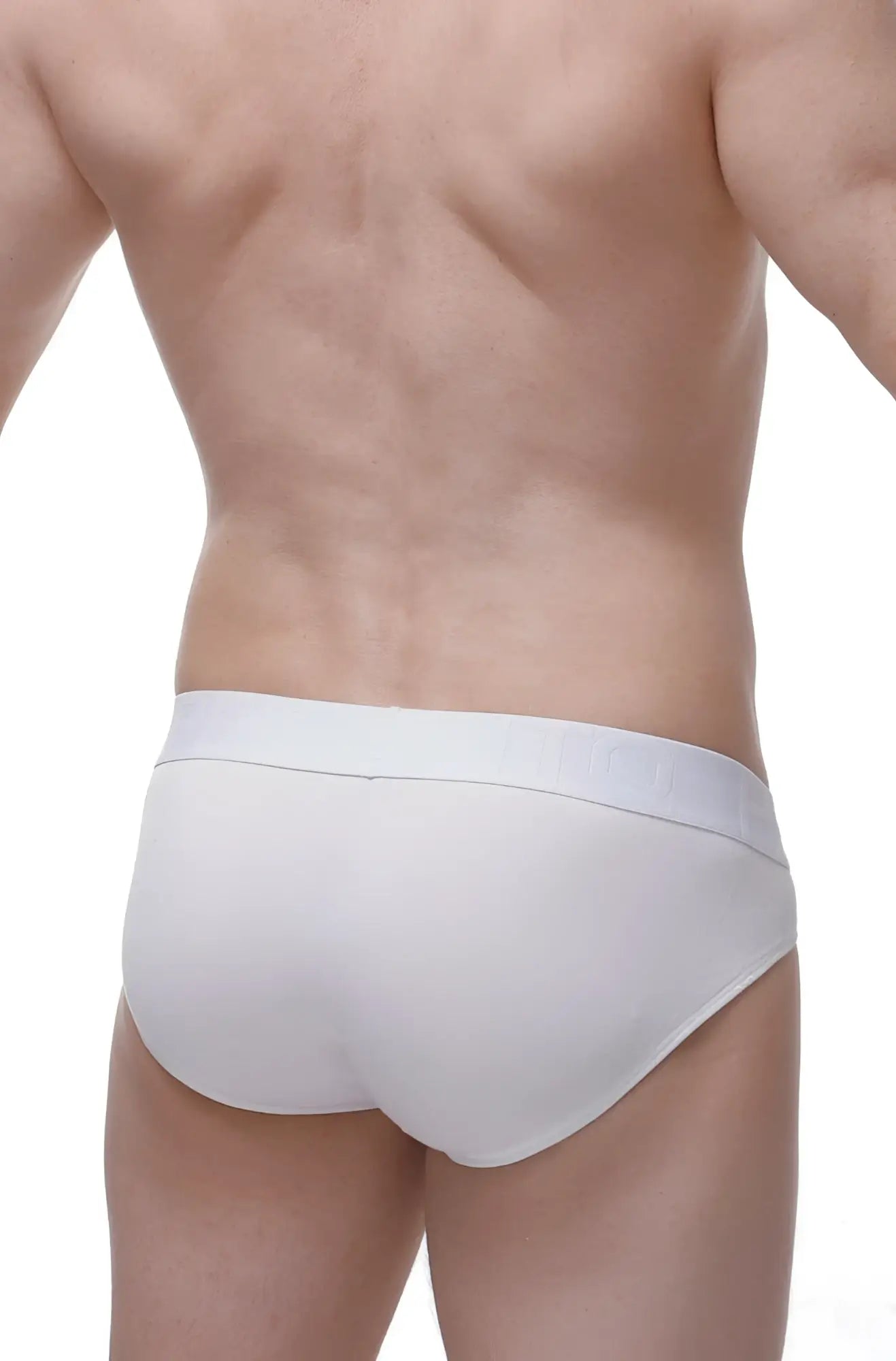 White petitq bikini lagny løve briefs with smooth form-fitting design and subtle elastic waistband