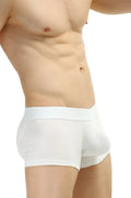 Petitq boxer protruder modal white men’s briefs with a smooth form-fitting design and subtle elastic waistband