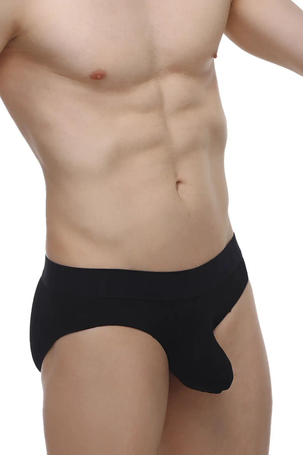 Black mens briefs petitq brief dome modal in black with snug form fitting design made from soft modal fabric