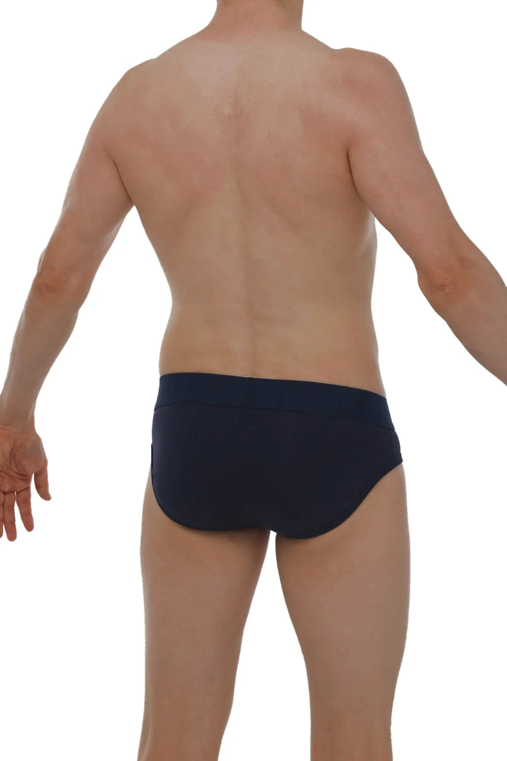 Navy blue PetitQ brief made from soft Paliz modal fabric showcasing comfortable everyday underwear
