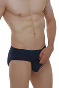 Navy blue PetitQ brief made from soft Paliz modal fabric designed for comfortable everyday wear