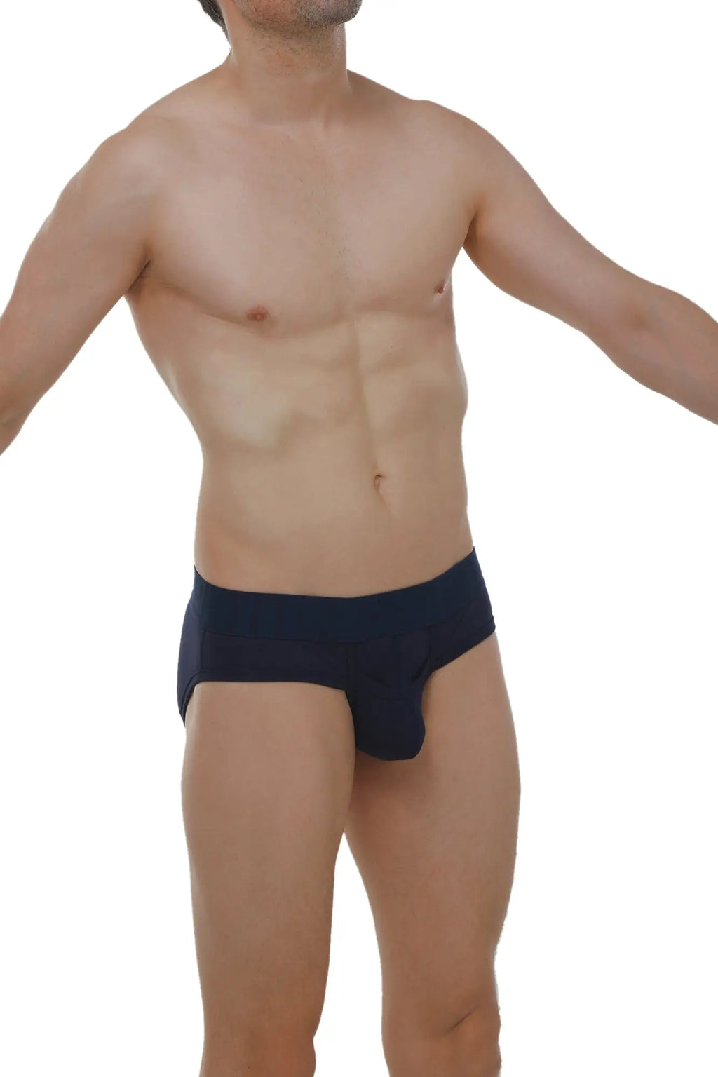 Navy blue cotton briefs with a contoured design by petitq brief paliz modal for comfortable everyday wear