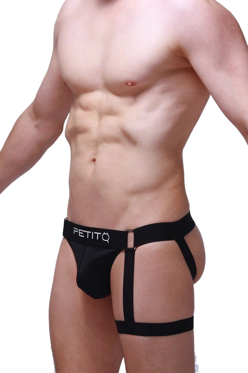 Black petitq jockstrap prenay men’s briefs with supportive strappy design for comfort and style