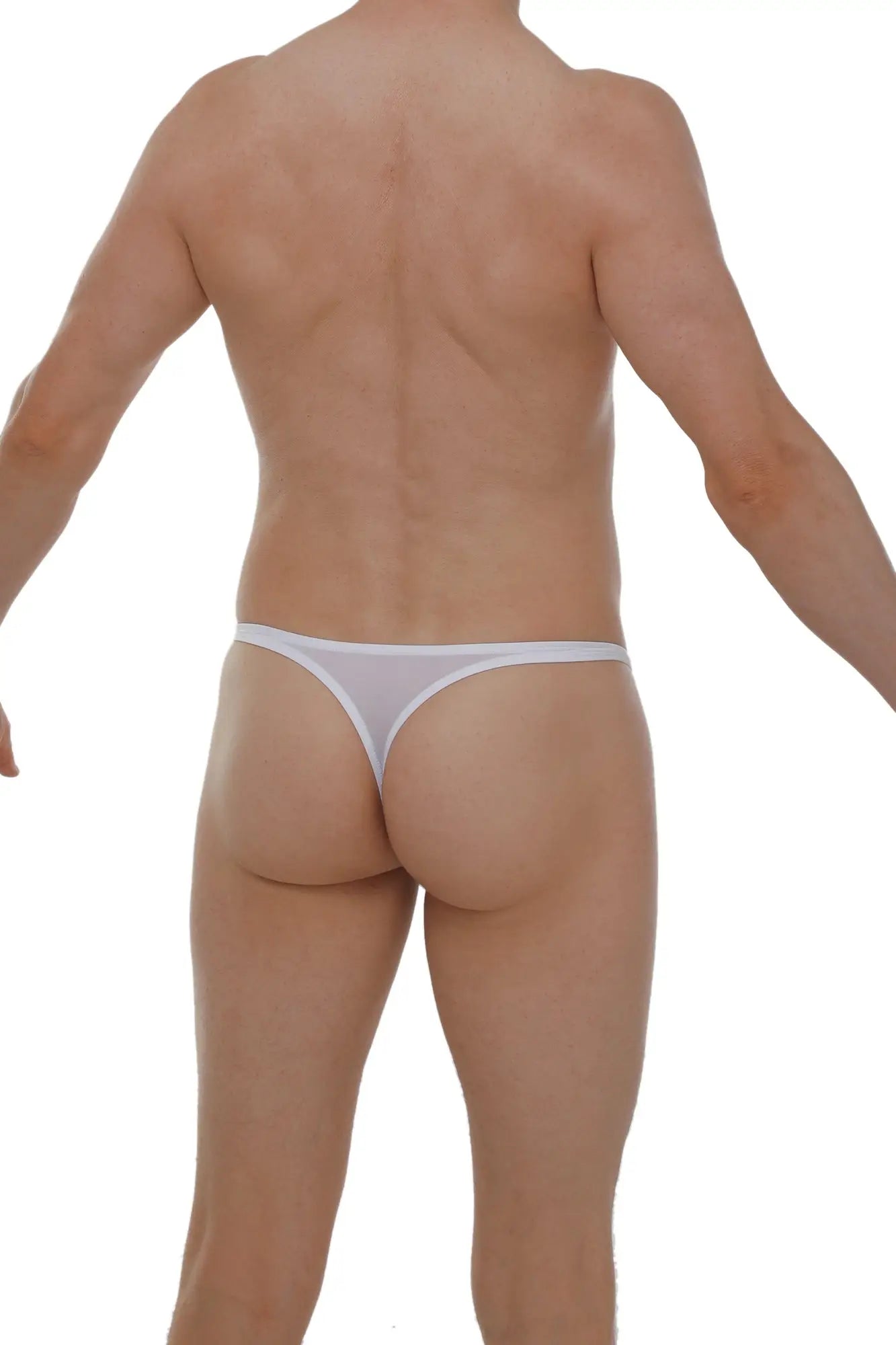 White sheer mesh thong petitQ thong chirols blanc showcasing delicate breathable fabric and minimal coverage