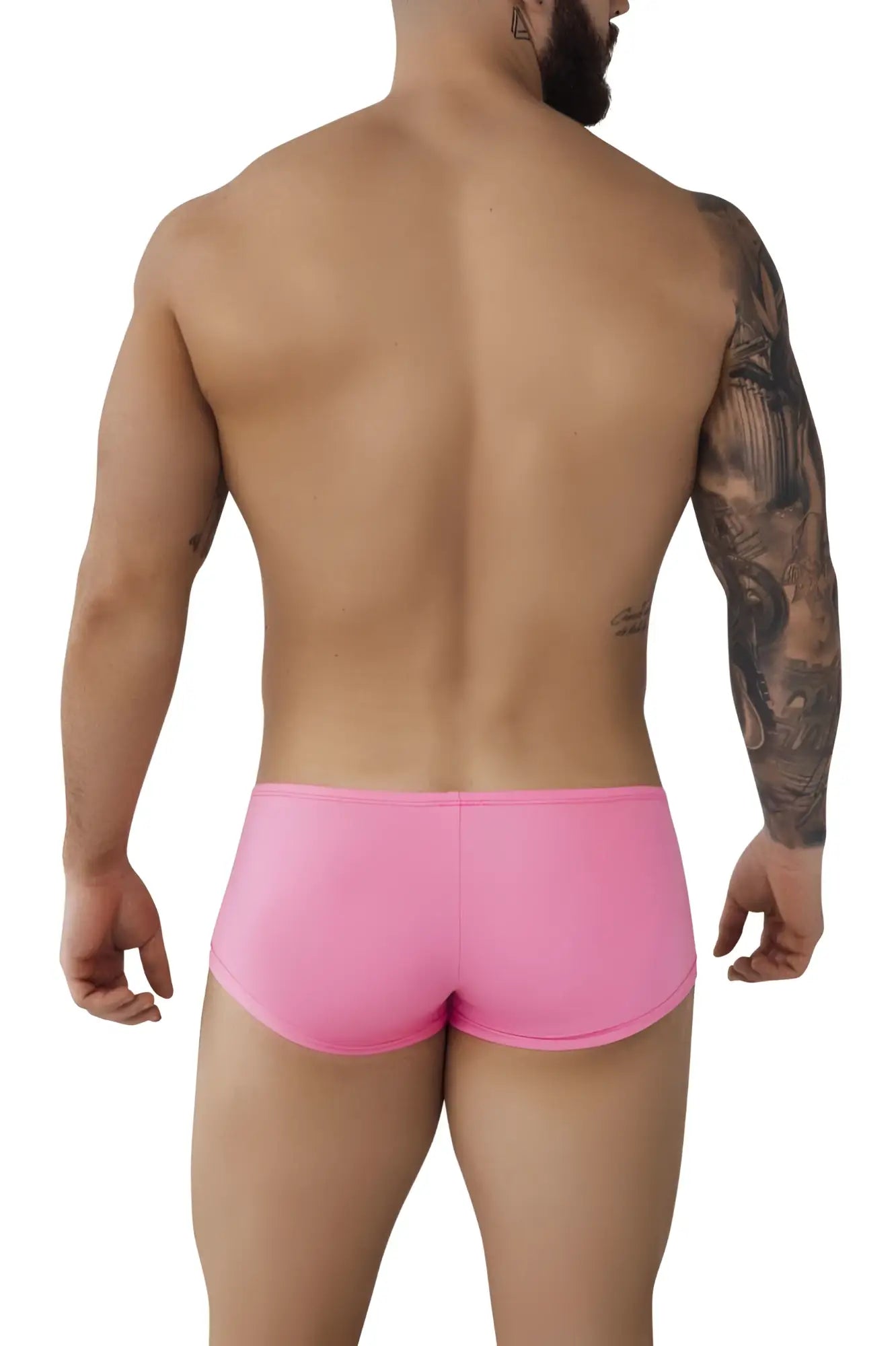 Pink athletic briefs pikante pik 0976 angola trunks with smooth form-fitting design in pink color