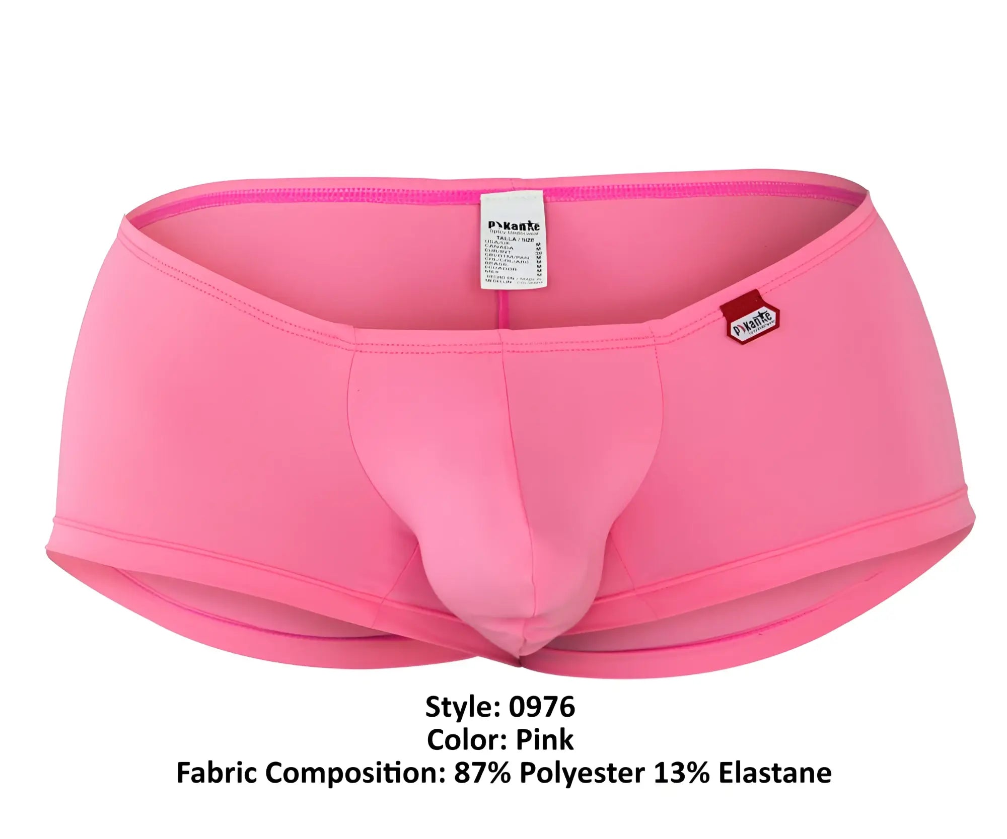 Pink pikante pik 0976 angola trunks men’s briefs in snug fit made of 87 polyester 13 elastane