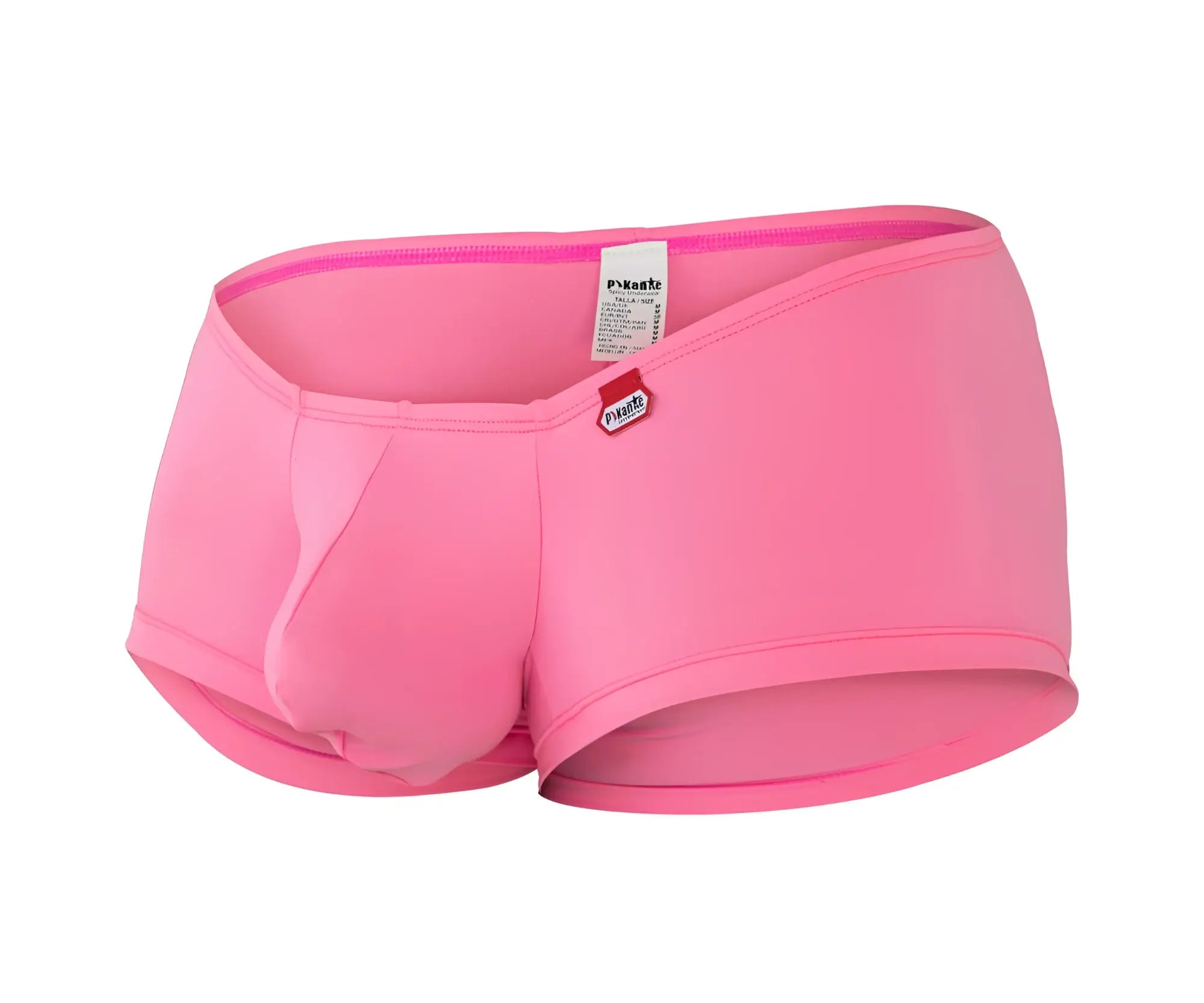 Pink pikante pik 0976 angola trunks men’s briefs with snug fit elastic waistband and dynamo logo on front