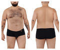 Black Pikante PIK 0976X Angola trunks with a small red logo on the waistband in a brief style