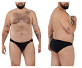 Black pikante pIK 0977X angola bikini briefs with a small red logo on the waistband in black color