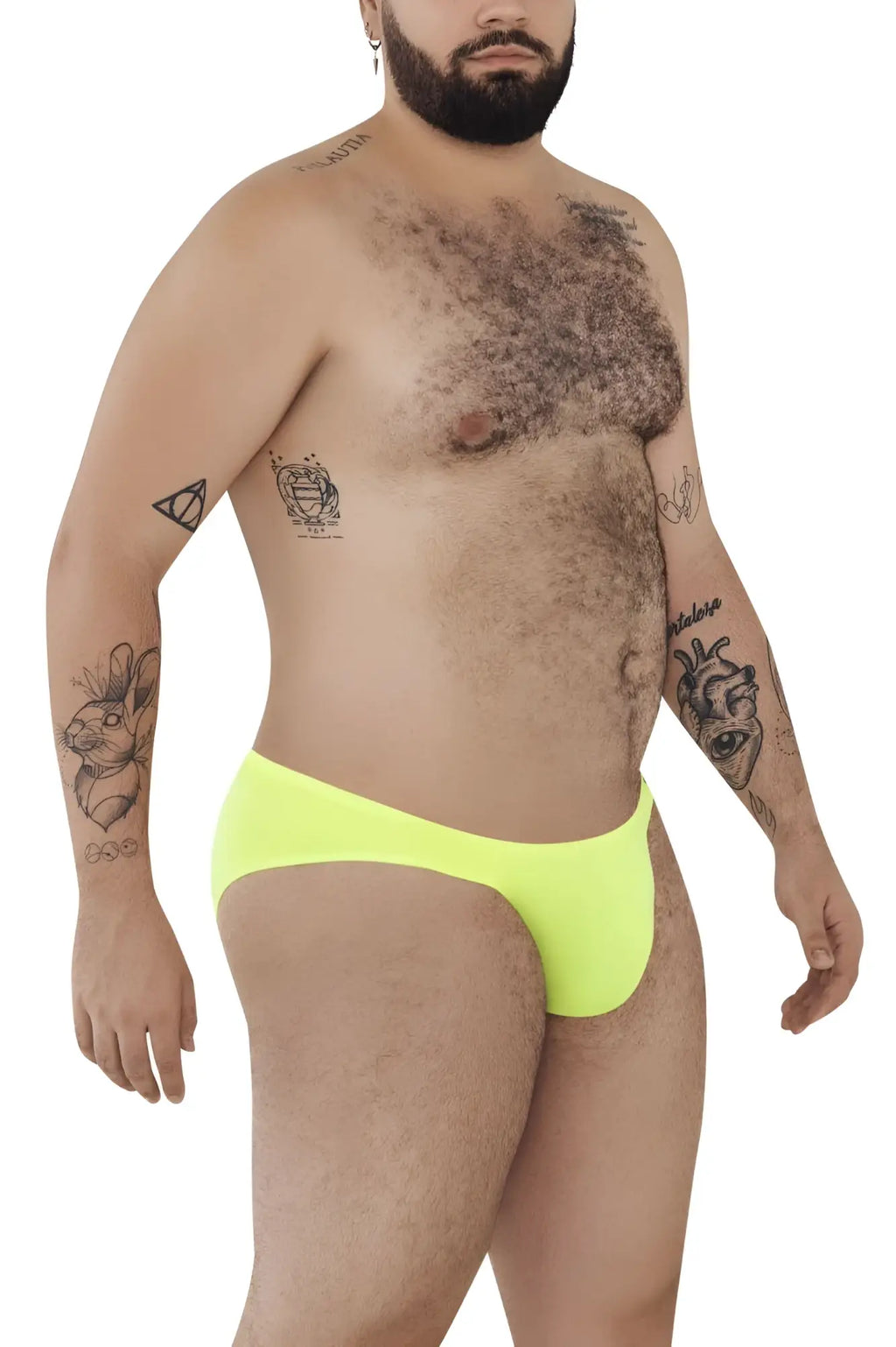 Bright neon yellow briefs from pikante pik 0977x angola bikini in green showcasing vibrant color and comfortable fit