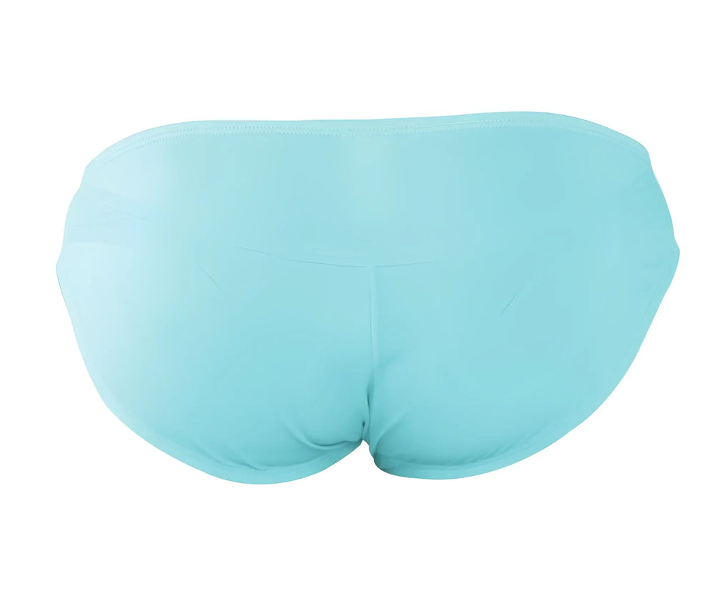 A pair of light blue seamless swim trunks with smooth fabric from Pikante PIK 0977X Angola Bikini collection
