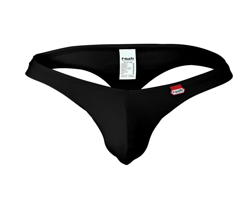 Black pikante pik 0978x angola thong made of smooth stretchy fabric with sleek minimalistic design