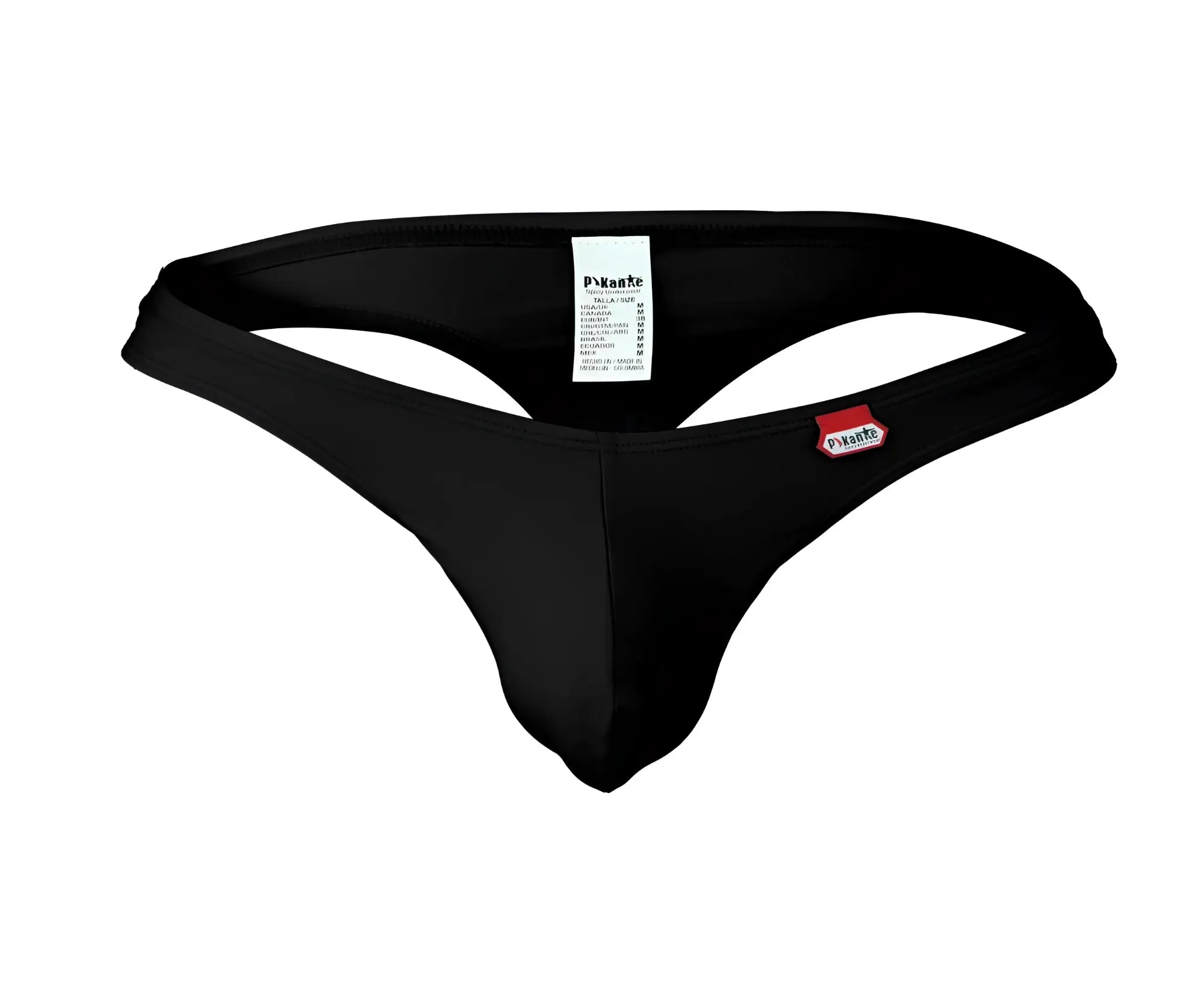 Black pikante pik 0978x angola thong made of smooth stretchy fabric with sleek minimalistic design