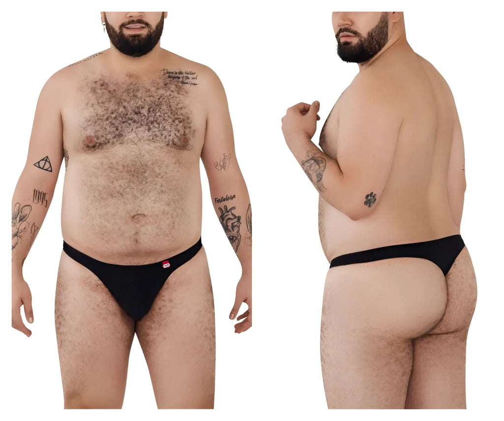Black Pikante PIK 0978X Angola briefs with a small red logo on the left hipband in comfortable fabric