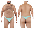 Light blue Pikante PIK 0978X Angola thong with a small red logo on the left hipband front view