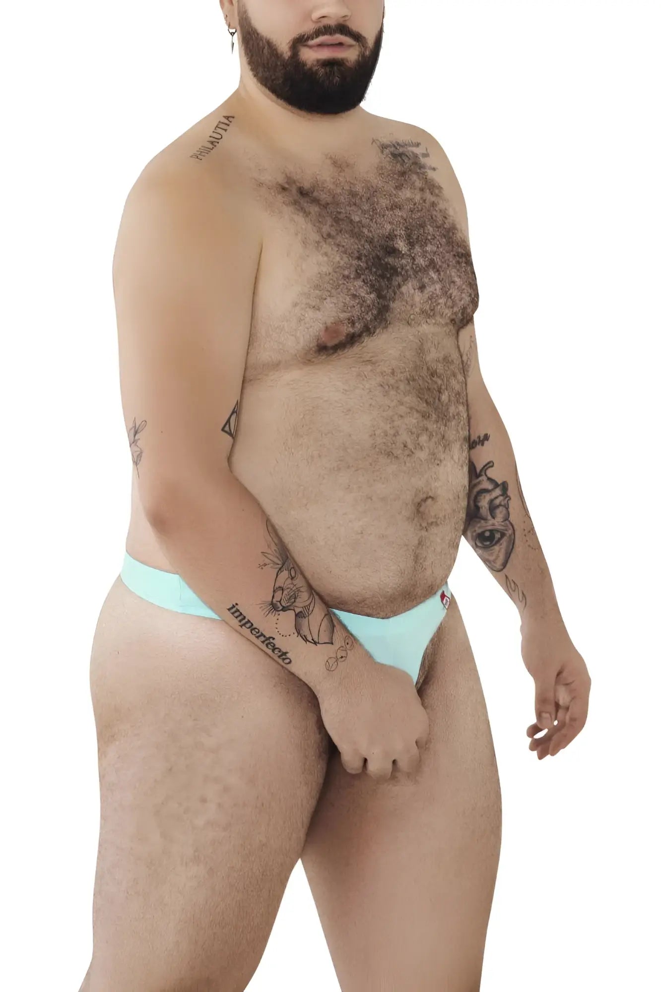 Light blue pikante PIK 0980X angola ball lifter c-ring athletic briefs with a small red logo on the side