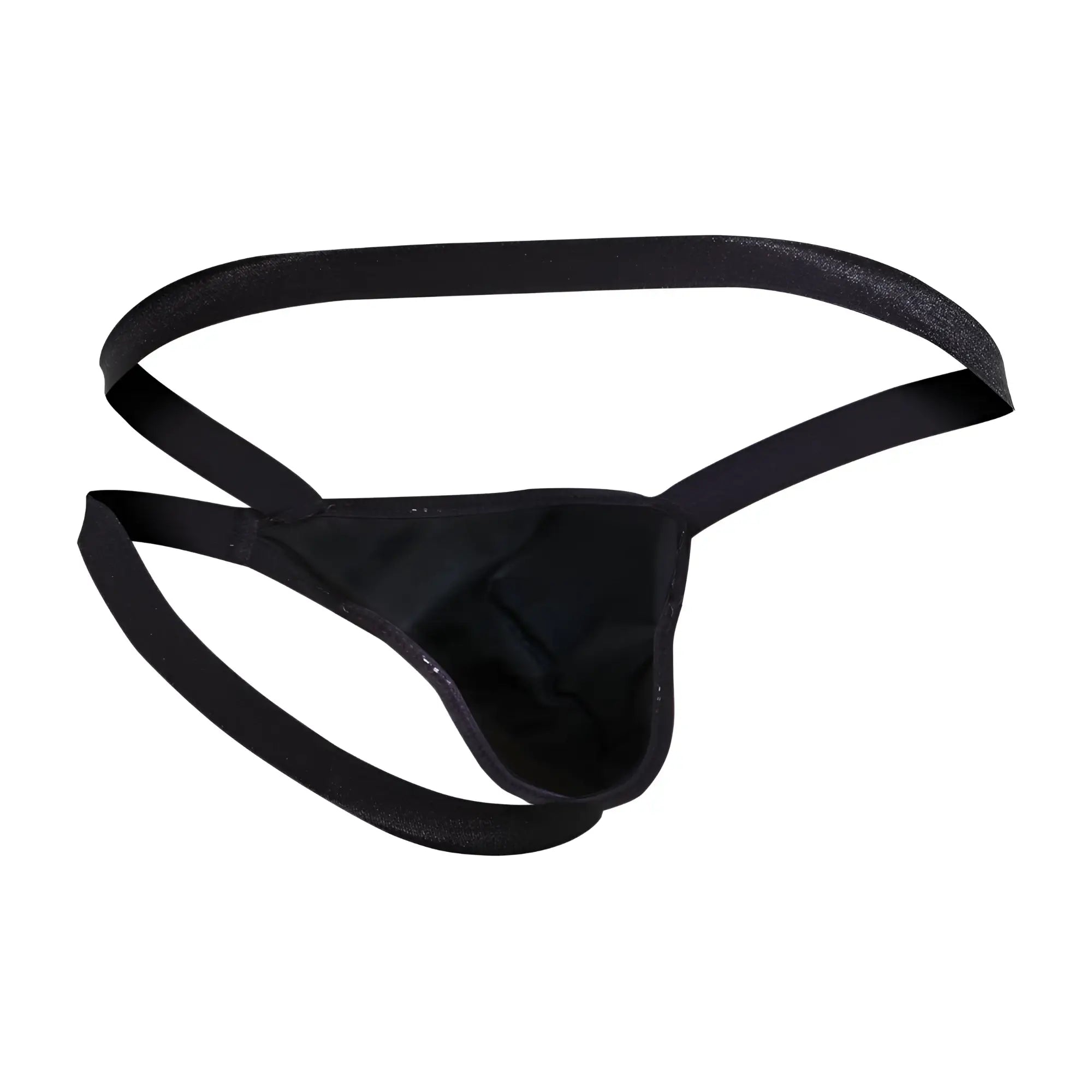 Black pikante pik 1013 napoles jockstrap thong made of smooth stretchy fabric with a sleek minimalist design
