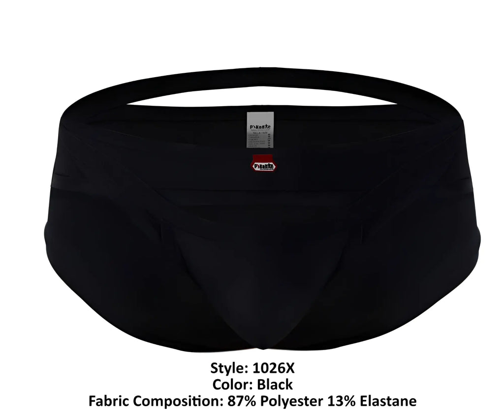 Black pikante PIK 1026X Verona briefs with snug fit elastic waistband made of 87% polyester 13% elastane