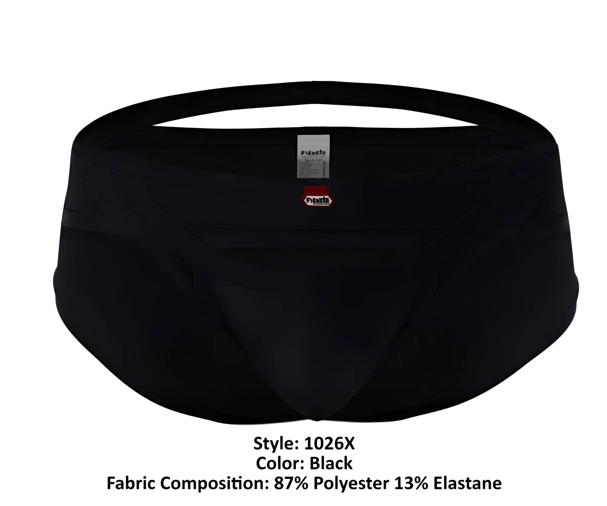 Black pikante PIK 1026X Verona briefs with snug fit elastic waistband made of 87% polyester 13% elastane