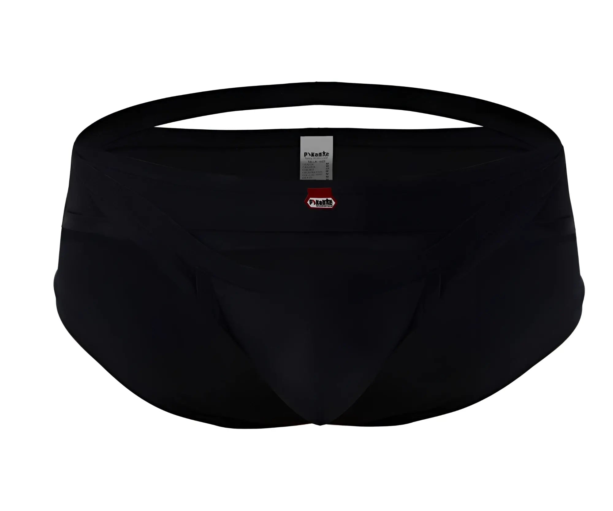 Pikante pik 1026x verona briefs black smooth form-fitting men’s briefs with a red logo waistband