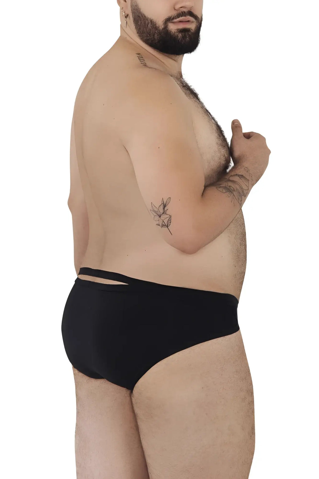 Black briefs pikante pik 1026x verona with sleek smooth fabric and cut-out waistband detailing
