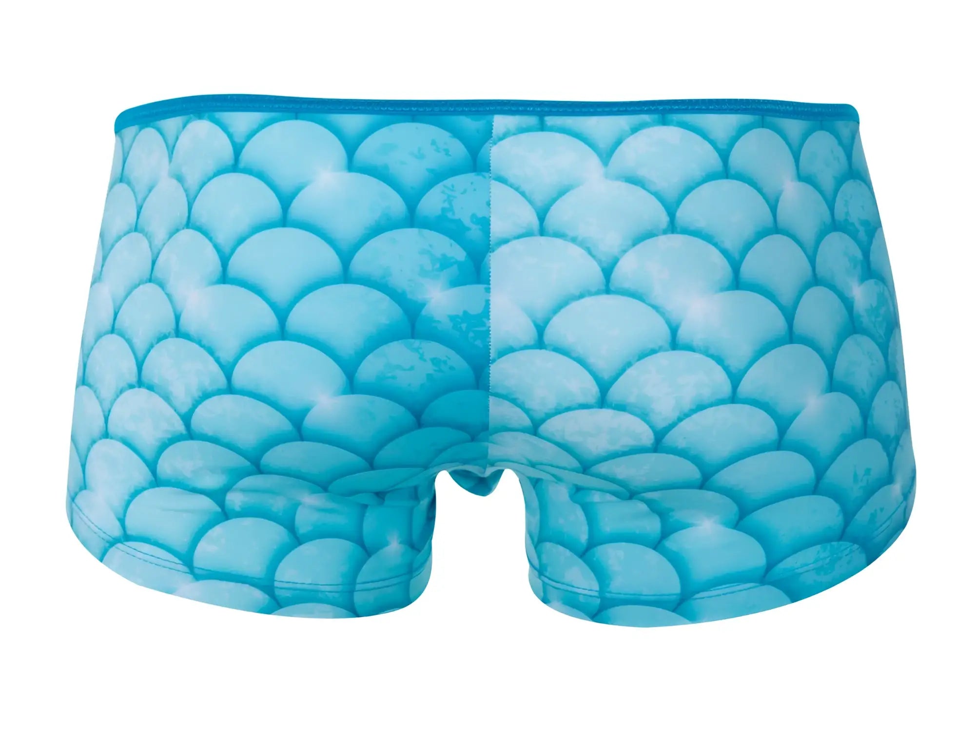 Blue pikante pik 1268 roskilde trunks briefs with mermaid scale pattern in comfortable fabric for everyday wear