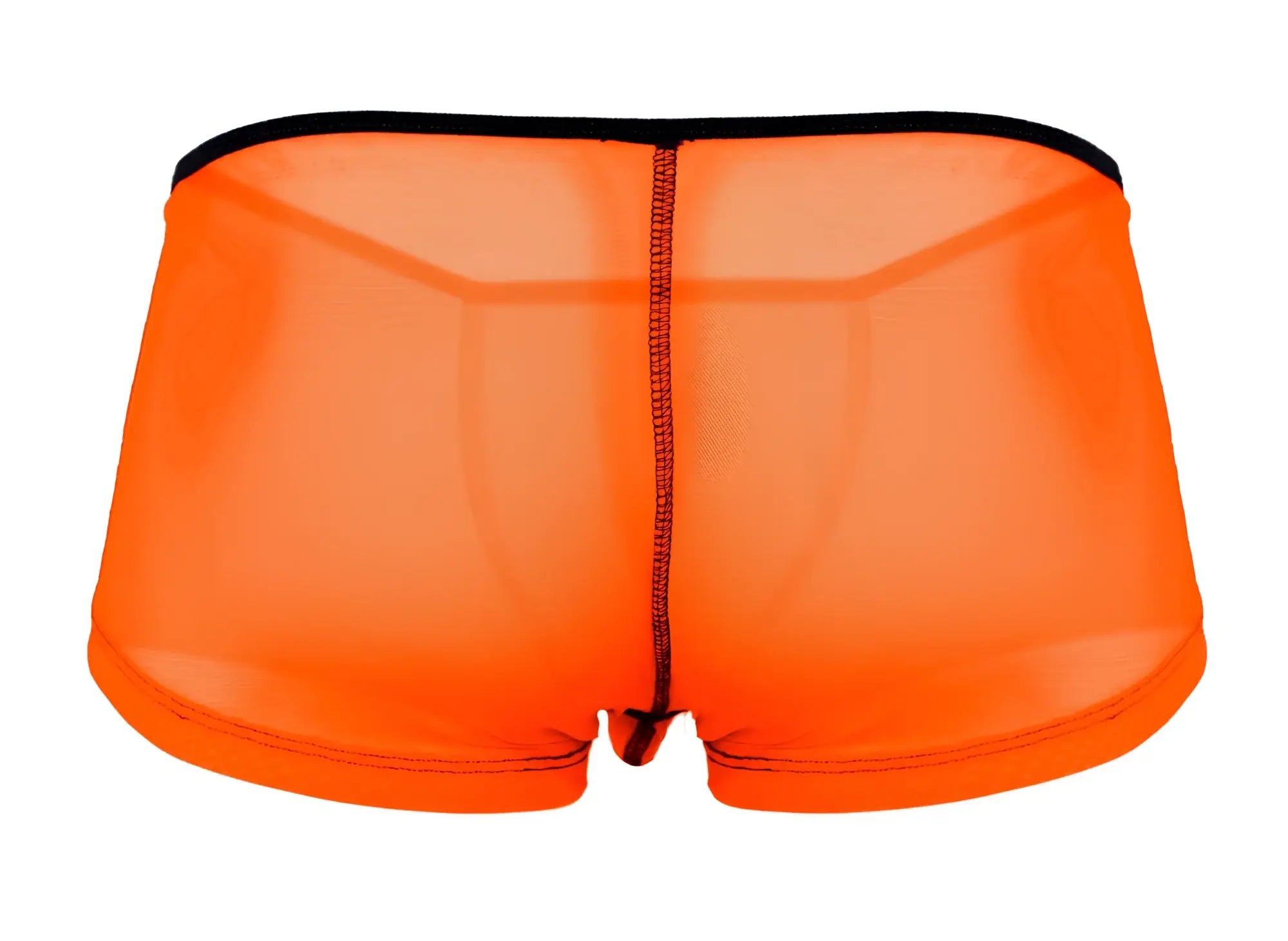 Pikante pik 1273 sonar trunks bright orange mesh briefs with black waistband and matching stitching