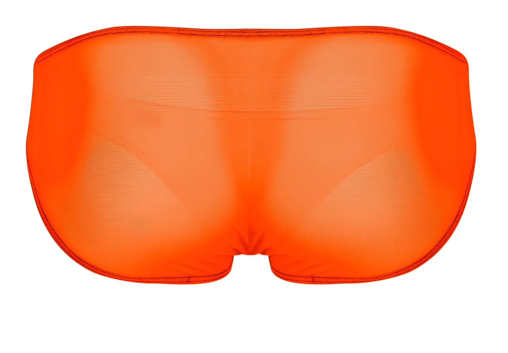 Bright orange sheer mesh briefs pikante pik 1277 sonar briefs highlighting lightweight breathable fabric